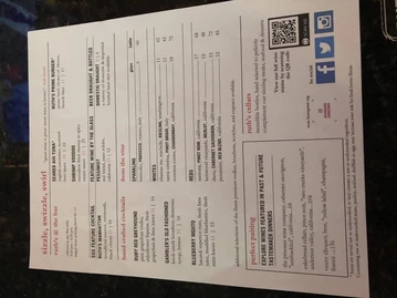 Ruth's Chris Steak House menu photo