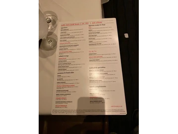 Ruth's Chris Steak House menu photo