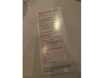 Ruth's Chris Steak House menu photo