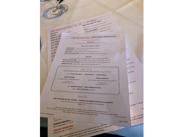 Ruth's Chris Steak House menu photo