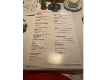 Ruth's Chris Steak House menu photo