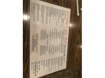 Ruthie's All-Day menu photo