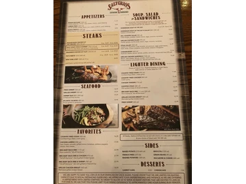 Saltgrass Steak House menu photo