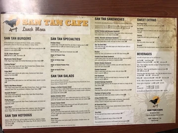 San Tan Cafe menu photo