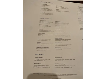 Sandfish Sushi & Whiskey menu photo