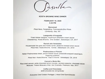 Sassella Restaurant menu photo