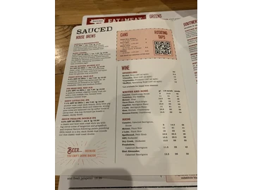Sauced BBQ & Spirits - Walnut Creek menu photo