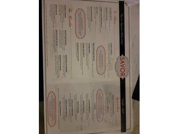 Savor Restaurant menu photo
