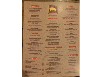 SAW’s Juke Joint menu photo