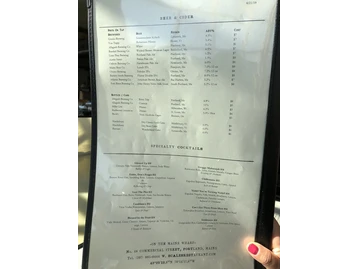 Scales menu photo