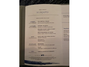 Scarpetta by Scott Conant menu photo