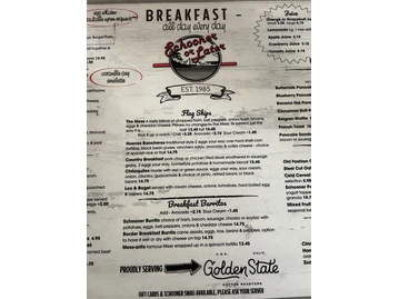 Schooner Or Later menu photo