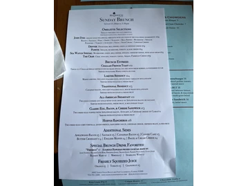 Sea Watch On the Ocean menu photo