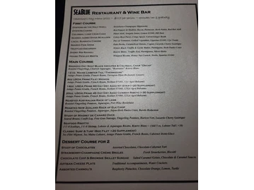 SeaBlue Restaurant & Wine Bar menu photo