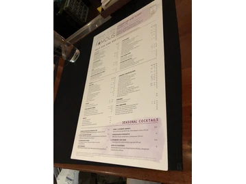 Seasons 52 menu photo