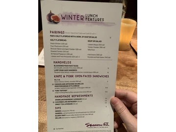 Seasons 52 menu photo