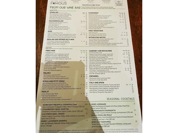 Seasons 52 menu photo