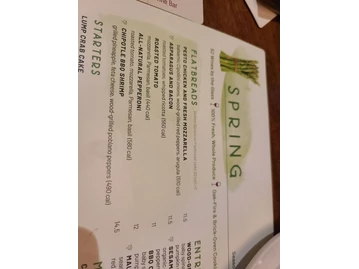 Seasons 52 menu photo