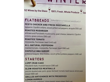 Seasons 52 menu photo