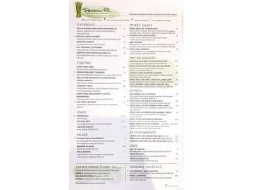 Seasons 52 menu photo