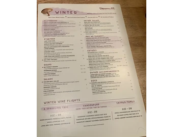 Seasons 52 menu photo