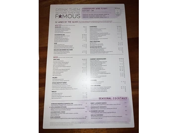 Seasons 52 menu photo