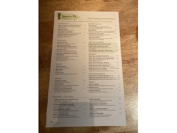 Seasons 52 menu photo