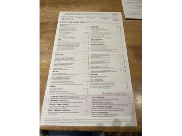 Seasons 52 menu photo