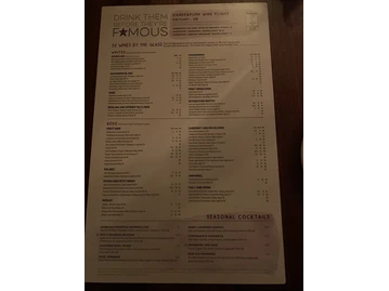 Seasons 52 menu photo