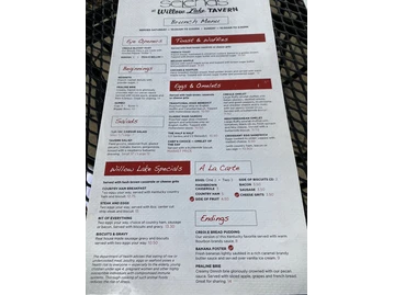 Selena's at Willow Lake Tavern menu photo