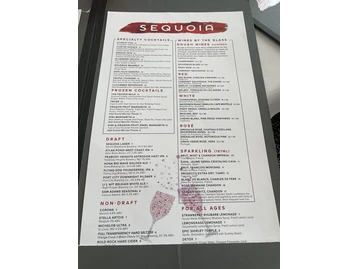 Sequoia DC menu photo