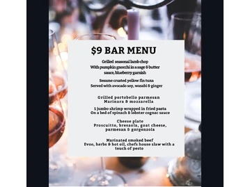 Serafina menu photo