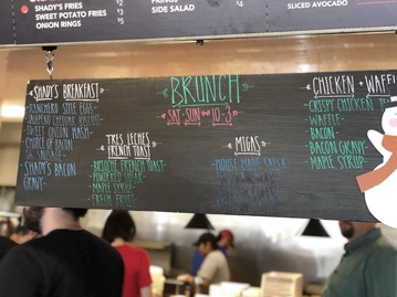 Shady's Burgers & Brewhaha menu photo
