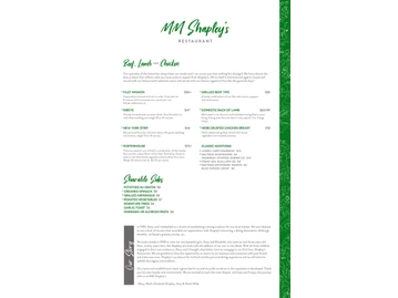 Shapley's Restaurant menu photo