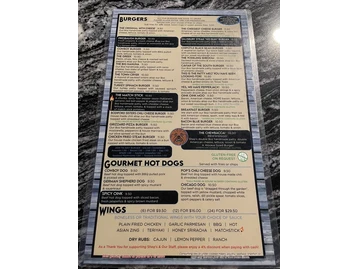 Shep's menu photo