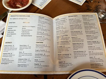 Siamo Napoli Restaurant menu photo