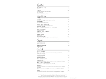 Simms Steakhouse menu photo