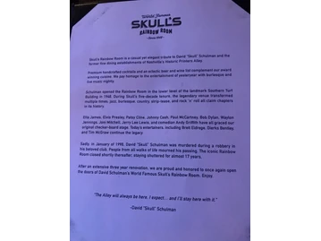 Skull's Rainbow Room menu photo