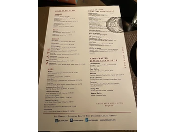 Slate Restaurant menu photo