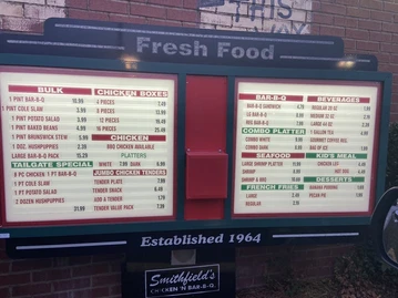 Smithfield's Chicken 'N Bar-B-Q menu photo