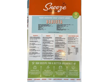 Snooze, an A.M. Eatery menu photo