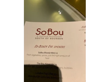 SoBou menu photo