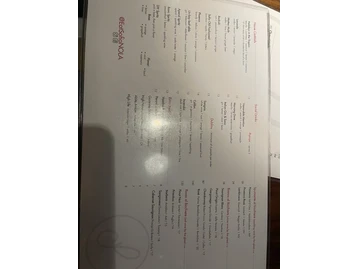 Sofia menu photo