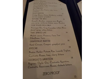Sorellina menu photo