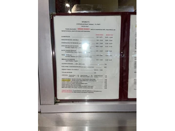 Sparky's Giant Burgers menu photo