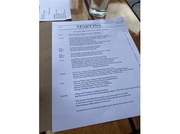Spartina menu photo