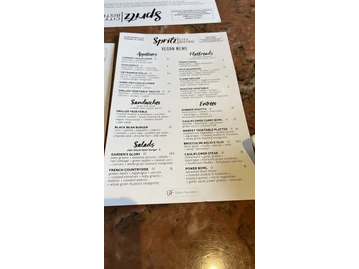 Spritz City Bistro menu photo