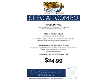 Squeeze In menu photo
