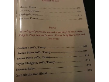 St Martins menu photo