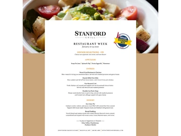 Stanford Grill Rockville menu photo